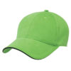 Premium Soft Sandwich Peak Cap 8001 LIME BLACK