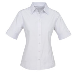 S29521 White Ambassador Ladies Short Sleeve