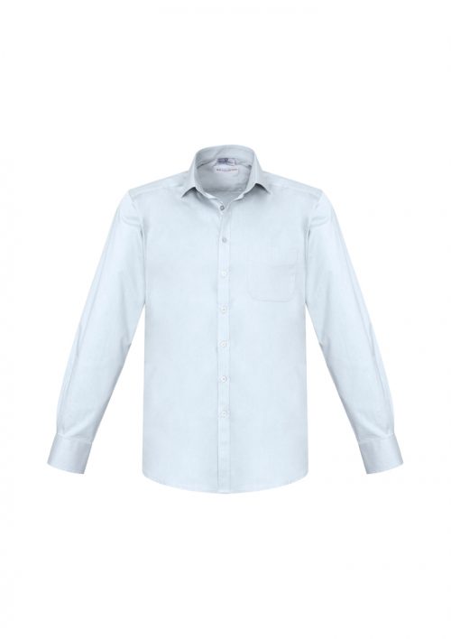 S770ML Mens Monaco Long Sleve Shirt White Front
