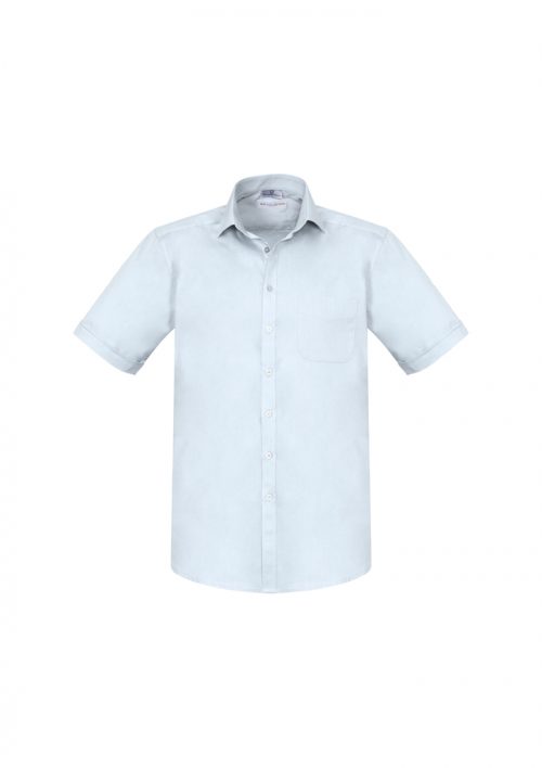 S770MS Mens Monaco Short Sleeve Shirt White Front