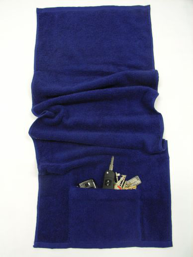 Sports Towel Pocket ‘n Zip Navy