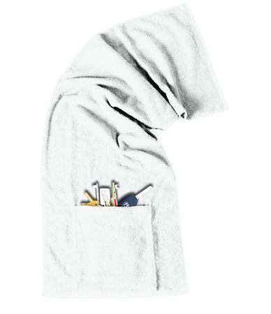 Sports Towel with Pocket White