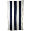 Striped Beach Towel navy white