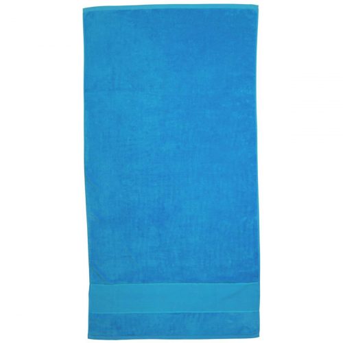 Terry Velour Towel Aqua