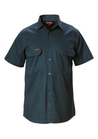 Y07510 Hard Yakka Foundations Cotton Drill SS Shirt Green Front