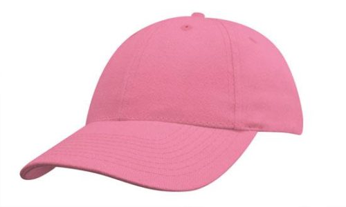 Youth Brushed Heavy Cotton Caps Pink