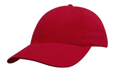 Youth Brushed Heavy Cotton Caps Red