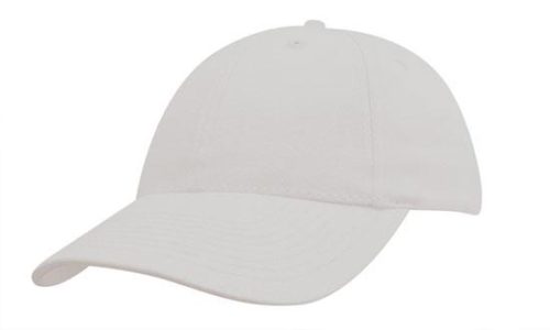 Youth Brushed Heavy Cotton Caps White