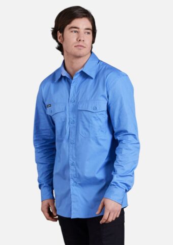 k14820 KingGee Workcool 2 Lightweight Ripstop L:S Work Shirt sky