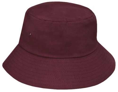 p 1167 AH715 Bucket Hat Maroon