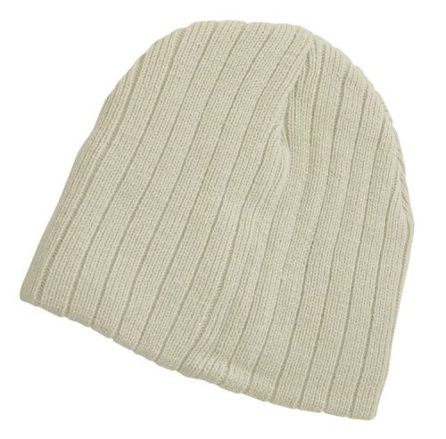 p 1213 Cable Knit Beanie Stone