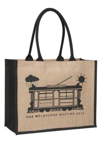 p 1842 Supermarket Contrast Jute Bag Logo