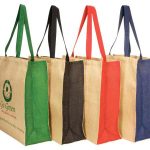 Jute Panelled Carry-all Bag