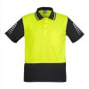 p 4636 Zone hi vis polo yellow black