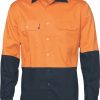 DNC Hi-Vis 2 Tone Cool-Breeze Cotton L/S Shirt