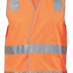 DNC Day/Night Safety Vest with Hoop and Shoulder CSR R/Tape