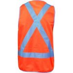DNC Day/Night Safety Vests with Cross Back Pattern