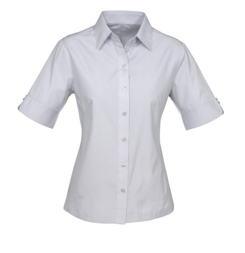 p 640 S29521 Silvergrey Ambassador Ladies Short Sleeve Shirt