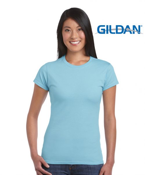 p 774 64000L Gildan Ladies Softstyle T Shirt sky