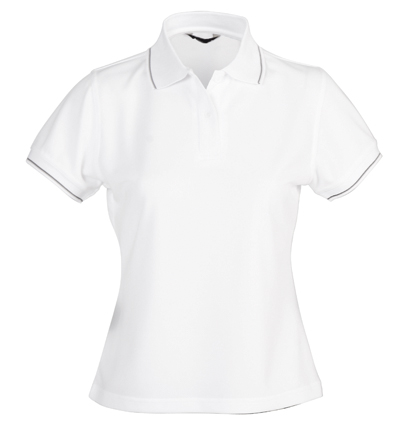 p 849 1110D The Lightweight Cooldry Polo white navy