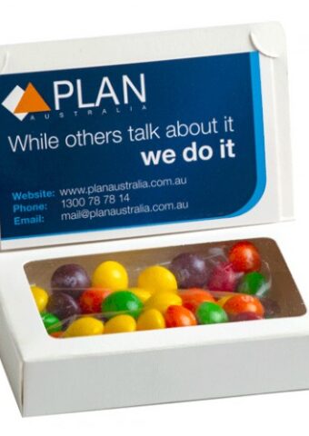 Bizcard Box with 50g Skittles