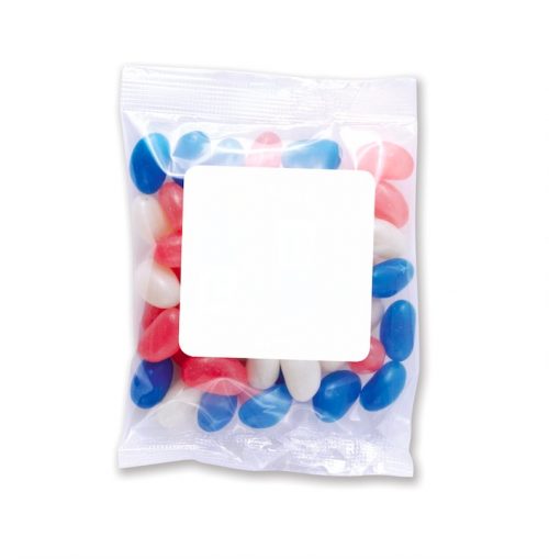 Corporate Colour Mini Jelly Beans in 50 Gram Cello Bag C