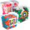 Corporate Colour Mini Jelly Beans in Clear Mini Noodle Box