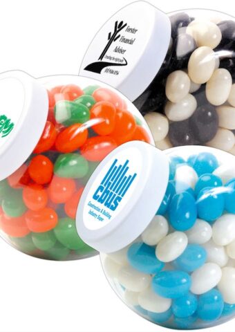 Corporate Colour Mini Jelly Beans in Container