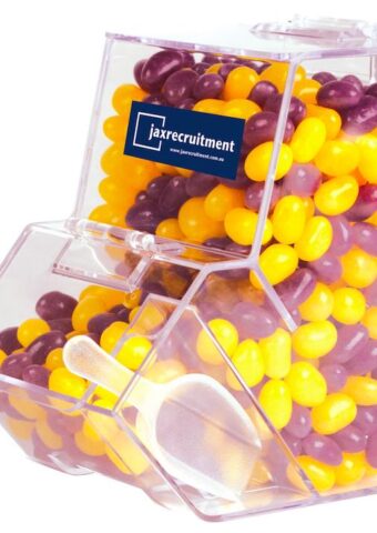 Corporate Colour Mini Jelly Beans in Dispenser