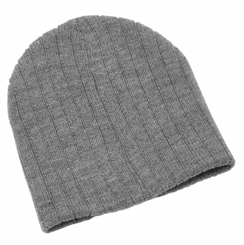 Heather Cable Knit Beanie 4455 Grey