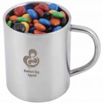 M&M's in Double Wall Stainless Steel Barrel Mug