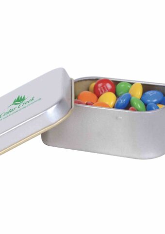 MMs in Silver Rectangular Tin 01