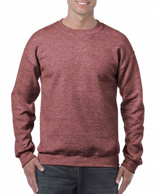 18000 Gildan® Heavy Blend Crewneck Sweatshirt Adult Heather Sport Dark Maroon