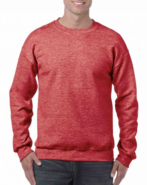 18000 Gildan® Heavy Blend Crewneck Sweatshirt Adult Heather Sport Scarlet Red