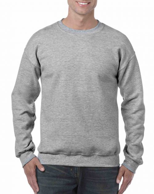 18000 Gildan® Heavy Blend Crewneck Sweatshirt Adult Sports Grey Front