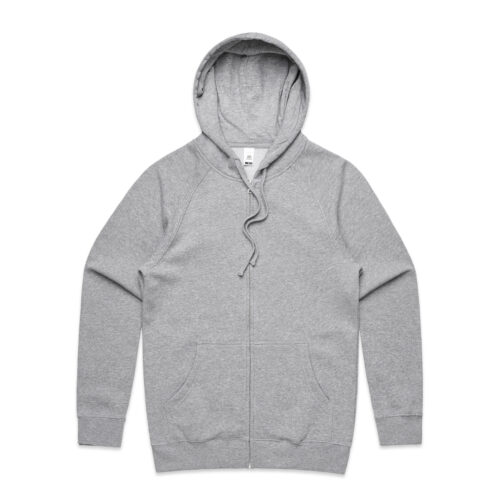 5109 AS Colour Supply Zip Hood grey marle front