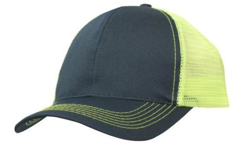 Breathable Poly Twill With Mesh Back 3819 navy green