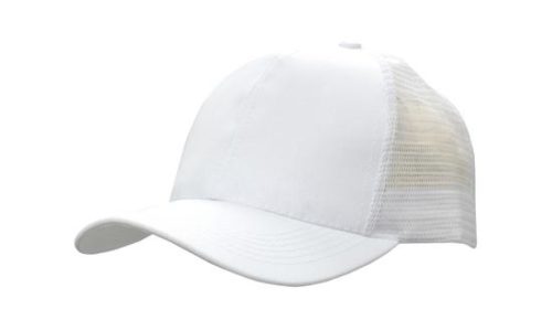Breathable Poly Twill With Mesh Back 3819 white