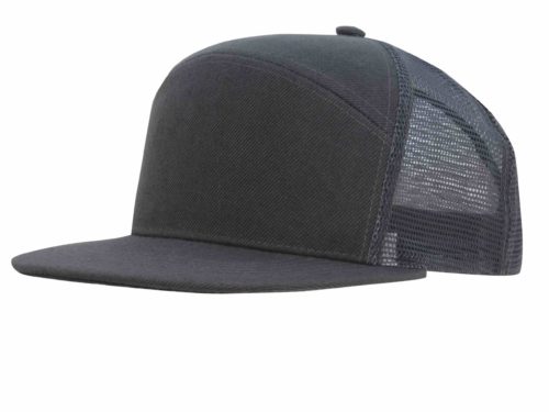 Premium American Twill A Frame Cap with Mesh Back 4154 Charcoal