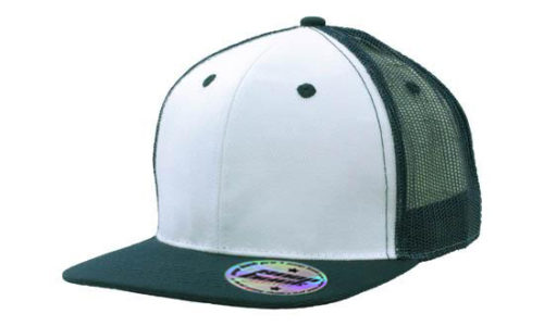 Premium American Twill with Snap Back Pro Sticker 3816 Colours White Navy