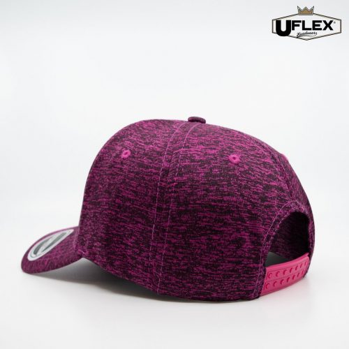 U15608 UFlex Adults Pro Style 6 Panel Snapback active pink melange back