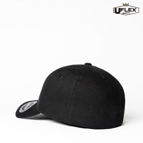 UFLEX Adults Pro Style 6 Panel Fitted Black Back