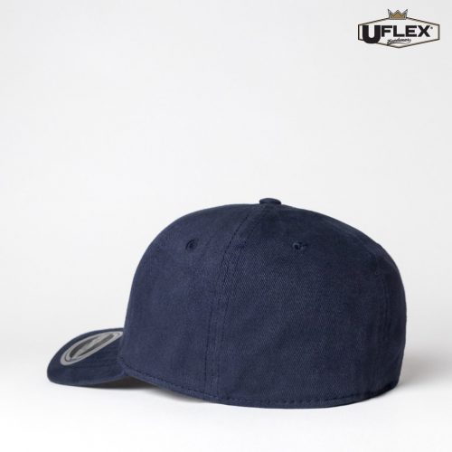 UFLEX Adults Pro Style 6 Panel Fitted Navy Back