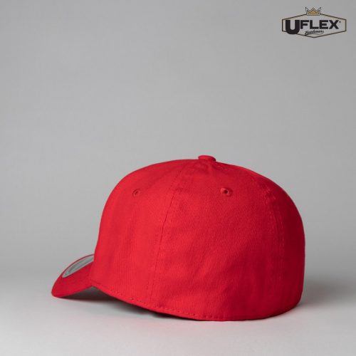UFLEX Adults Pro Style 6 Panel Fitted Red Back