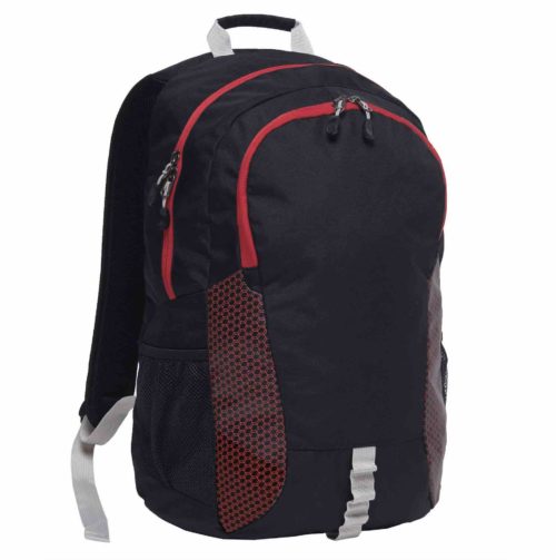 grommet backpack black red right