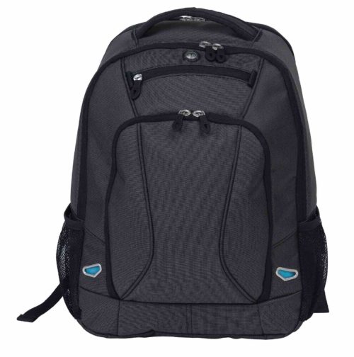 identity compu backpack charcoal front