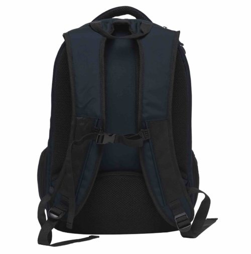 network compu backpack navy black back