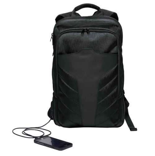 portal compu backpack black front