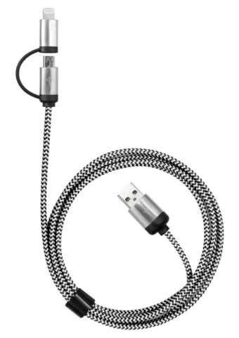 AR588 Milano 2n1 Fabric Charge Data Cable A