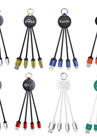 AR870 Atesso 3n1 Light Up Charge Cable Round A